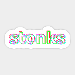 stonks Sticker